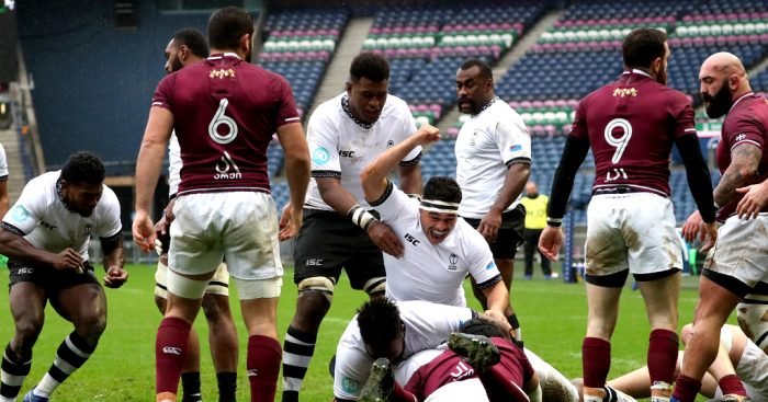 პირველი ტაიმის შემდეგ საქართველოს ნაკრები ფიჯისთან მარცხდება