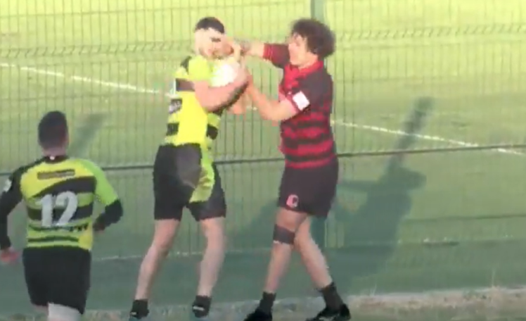 ჩხუბი და ორი წითელი ბარათი არმაზი - ყოჩების მატჩში (VIDEO)