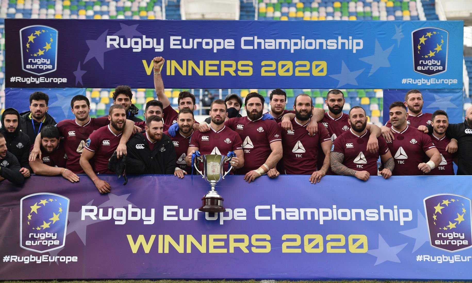 საქართველოს ნაკრებმა რაგბი ევროპის ჩემპიონატის თასი ჩაიბარა (VIDEO)